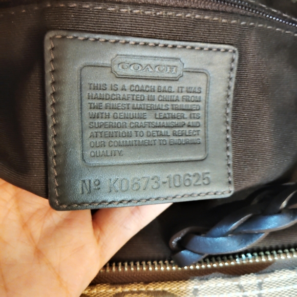 Vintage Coach Monogram Canvas Tote Bag - Picture 13 of 16